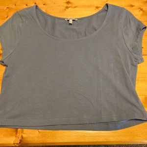 XL Blue Charlotte Russe Crop Top